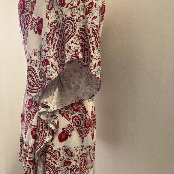 Cute tunic top, white and red, Egyptian - Picture 5 of 6